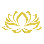 Golden Lotus Flower 3 No Background