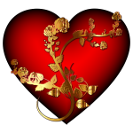 Golden Rose Heart Enhanced 2