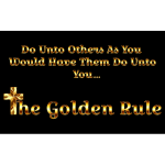 Golden Rule On Black Background