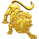 Golden Leo Zodiac Sign