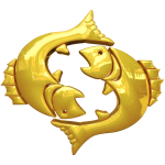 Golden Pisces Symbol