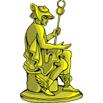 Golden statue warrior