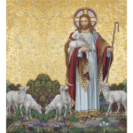 Jesus As The Good Sheperd vector clip art