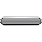Thick grayscale border gray button vector drawing
