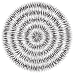 Grayscale Abstract Flower Petals