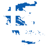 Greece Map Flag