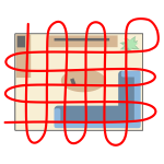 Grid search pattern illustration
