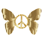 Groovy Peace Sign Butterfly 10