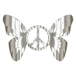 Groovy Peace Sign Butterfly 13