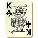 Guyenne deck King of clubs