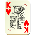 Guyenne deck King of hearts