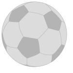 Black and white handball ball vector illustration