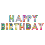 Happy Birthday Typography 2