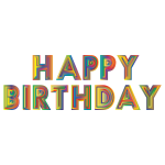 Happy Birthday Typography 3
