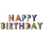 Happy Birthday Typography 4
