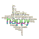 Happy Family Word Cloud Enhanced No Background