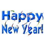 Happy New Year 2020 Rainbow Free SVG