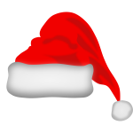 Santa Claus hat vector image