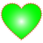 Heart EKG Rhythm Green