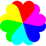 Heart 6 colors