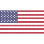 Hexagonal American Flag Mosaic