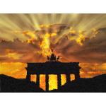 High Poly Brandenburg Gate Rays Of Light