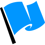 Blue flag icon