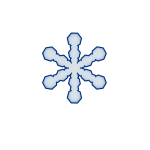 Icy Blue Snowflake