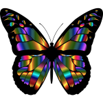 Iridescent Monarch Butterfly