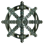 Ornate Dharma Wheel
