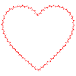 Image of a red heart for Valentine