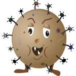Cartoon image of a germ