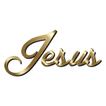 Jesus Polished Copper Typography