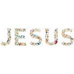 Jesus Typography No Background
