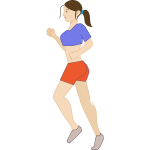 Jogging woman