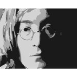 John Lennon portrait vector image