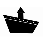 Ship sign vector drawing