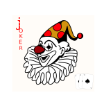 Joker gaming card vector image