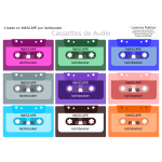 Audio tapes vector illustration