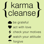 Karma cleanse typography