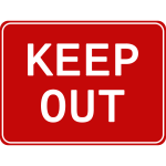 Keep out Sign-1573495265