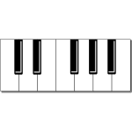 Keyboard pictogram vector image