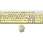 German layout computer keyboard vector image