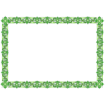 Decorative green frame