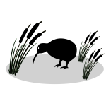 Reed bird vector clip art