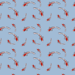 Vector clip art of seamless pattern of carp
