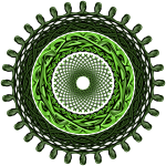 Green mandala image