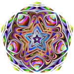 Mandala fractal art pattern