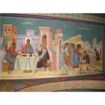 Latin Patriarch Of Jerusalem painting vector illustration