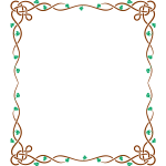 Decorative rectangular frame